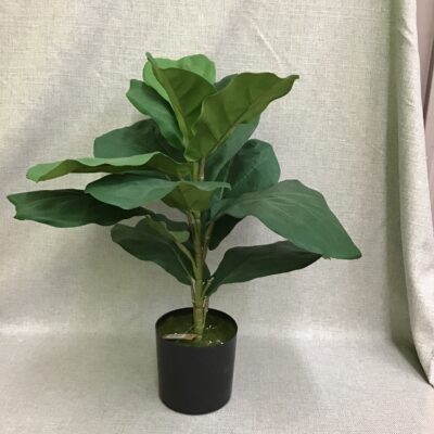 Faux Greenery in Black Pot (New)