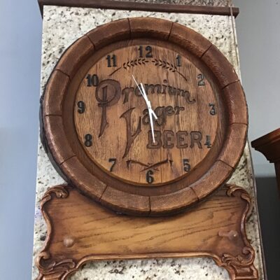 Premium Lager Wood Look Wall Clock