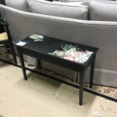 Painted Bench w/Florals