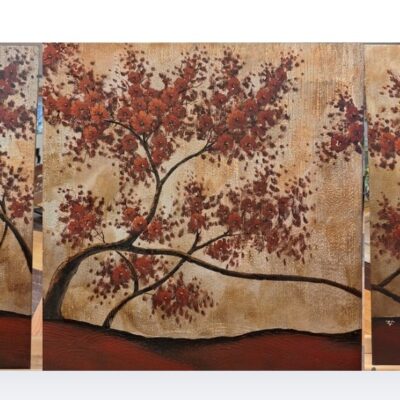 3pc Cherry Blossom Trees Canvas Art
