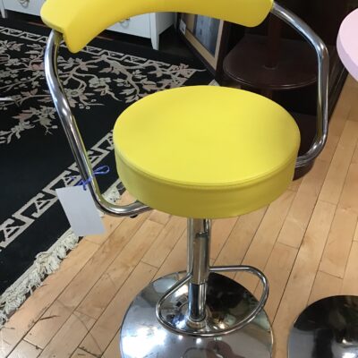 Contemporary Adjustable Vinyl Barstool