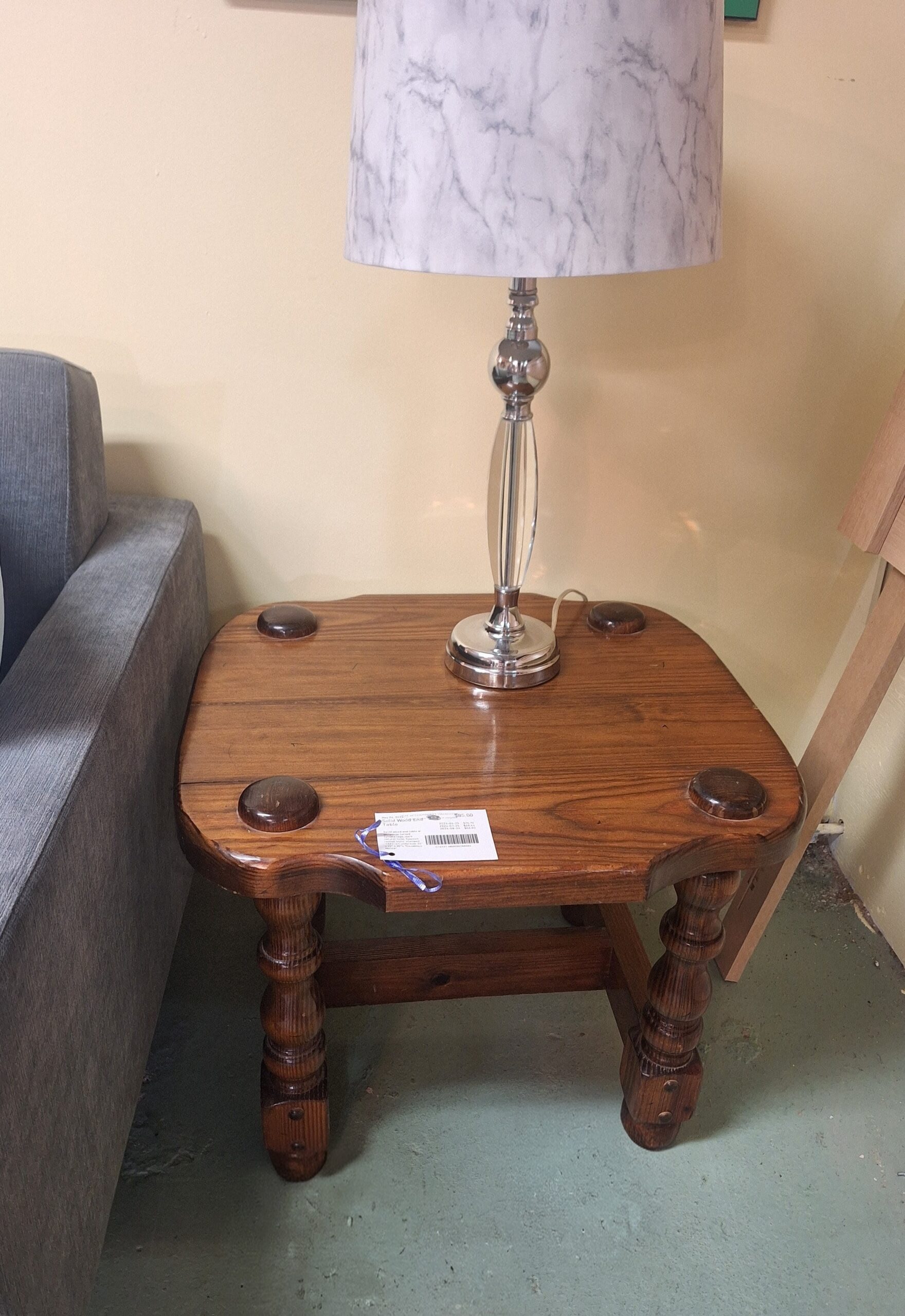Solid Wood End Table