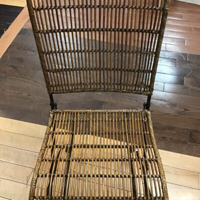Folding Rattan Accent Chair