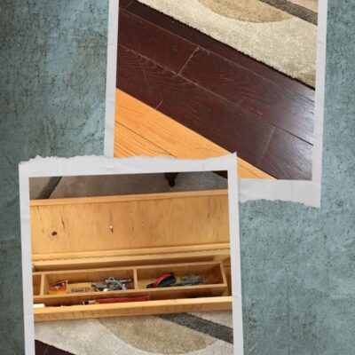 ‘Going Fishin’ Wood Fishing Tackle Box