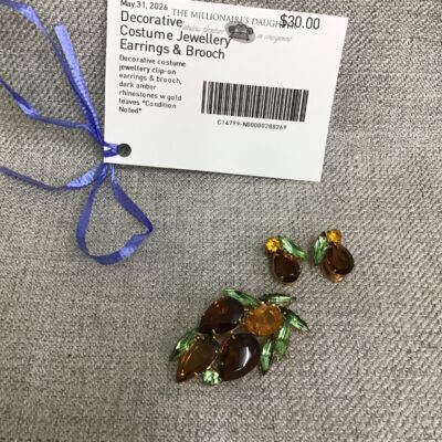 Decorative Costume Jewellery Earrings & Brooch