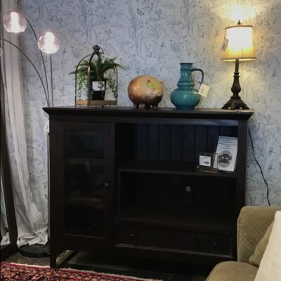 Dark Brown Wood Entertainment Unit