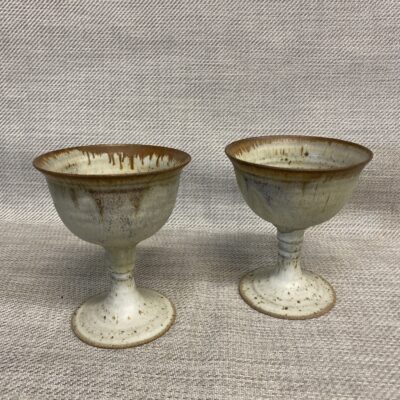 PAIR Studio Pottery Goblets- Beige