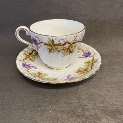 Aynsley Teacup & Saucer – Grapevine