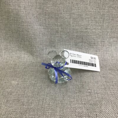 Art Glass Mouse Figurine- 2.75″h