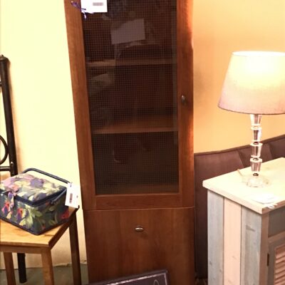 Natural Wood Storage Cabinet