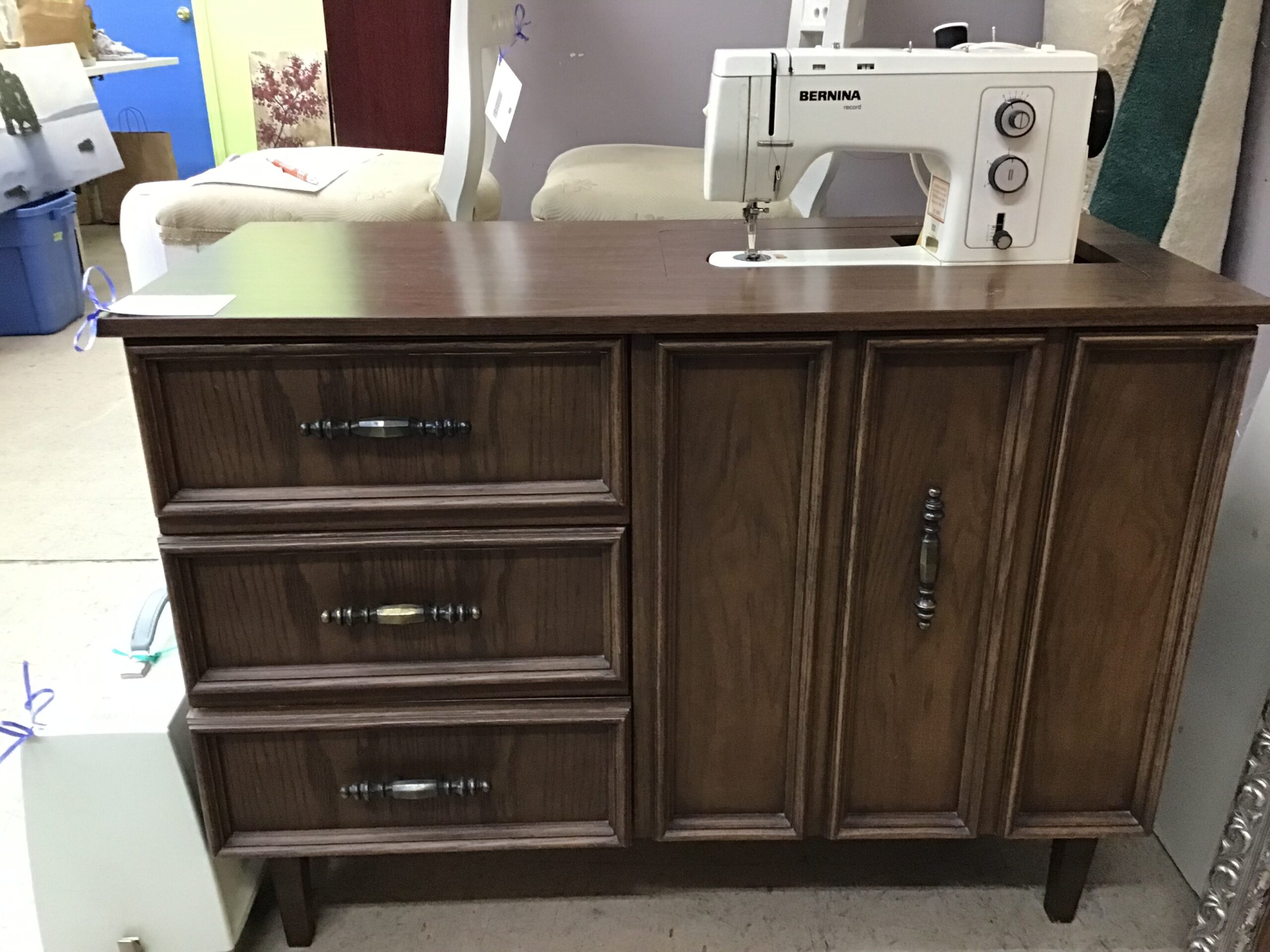 Antique Bernina Sewing Machine in Table