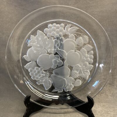 Frosted Glass Platter – Fruit
