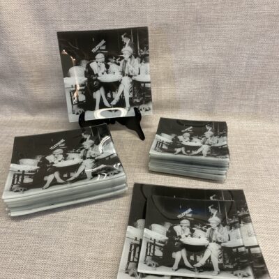 Set 24 Glass Plates – Cafe Et Cigarette