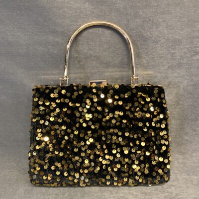 Le Chateau Evening Bag – Gold Sequins