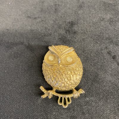 Brooch – Gold Tone Owl