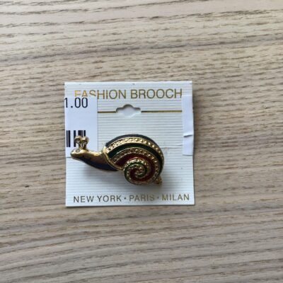 Fashion Brooch- Snail