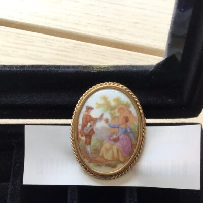 Vintage Limoges Brooch