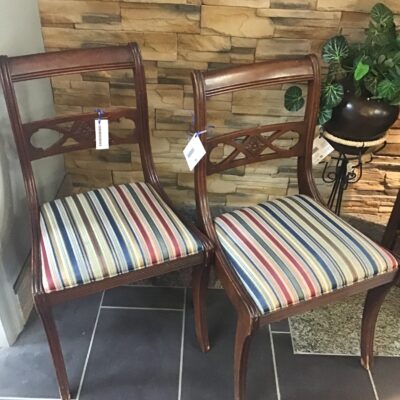Pair Vintage Dining Chairs