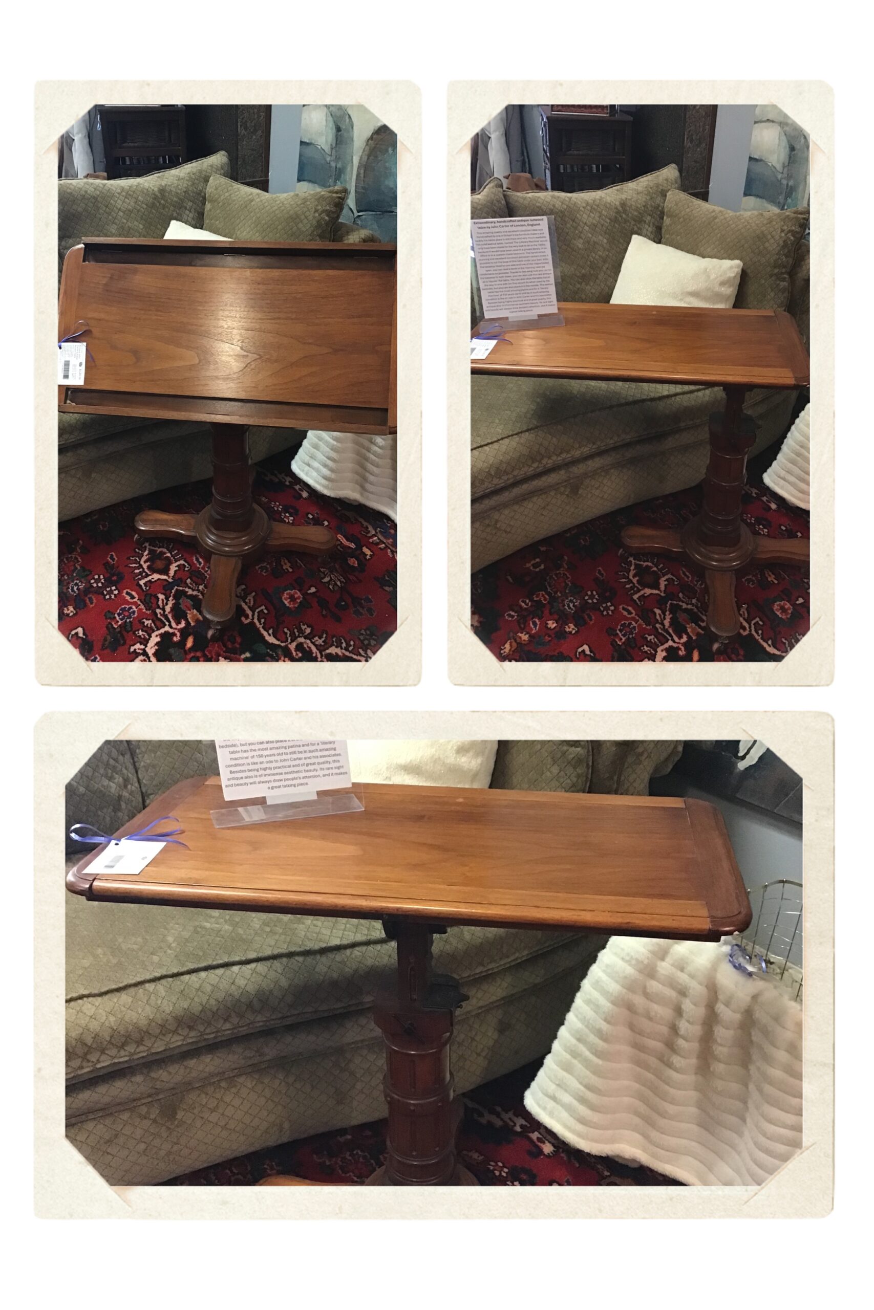 Antique John Carter London Accent Table