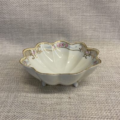Nippon Hand Painted Bowl – Pink Flowers