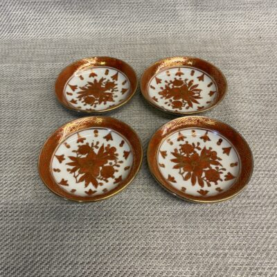 Set 4 Vintage Butter Pats – Orange