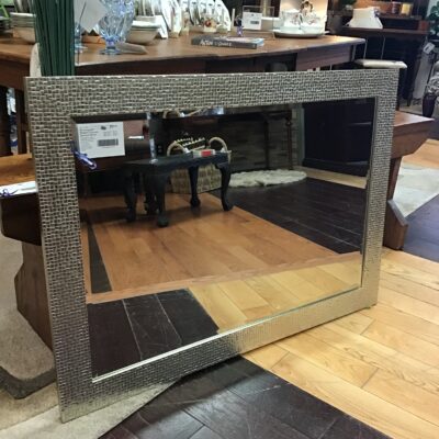 Rectangular Modern Framed Beveled Mirror
