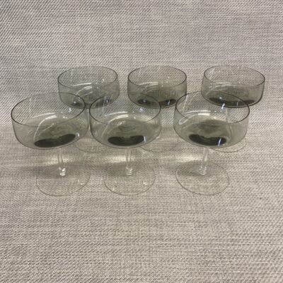 Cora Smoke SET 6 Champagne/Tall Sherbet