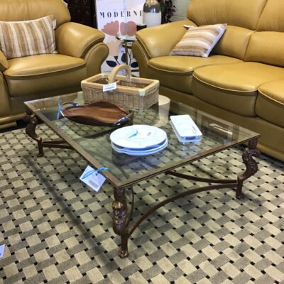 Iron/Glass Coffee Table