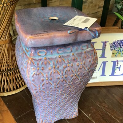 Textured Ceramic Side Table