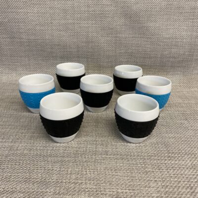 Set 7 Bodum Ceramic Espresso Cups