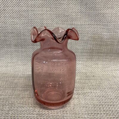 Cranberry Glass Vase