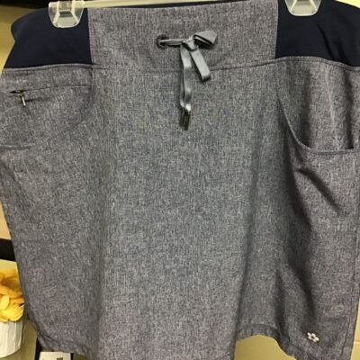 Blue Pull-On Golf Skort