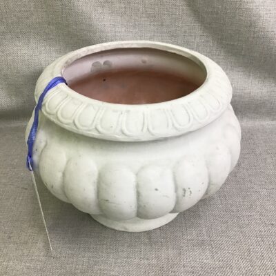 White Ceramic Urn Planter