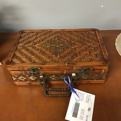 Dark Woven Trinket Box