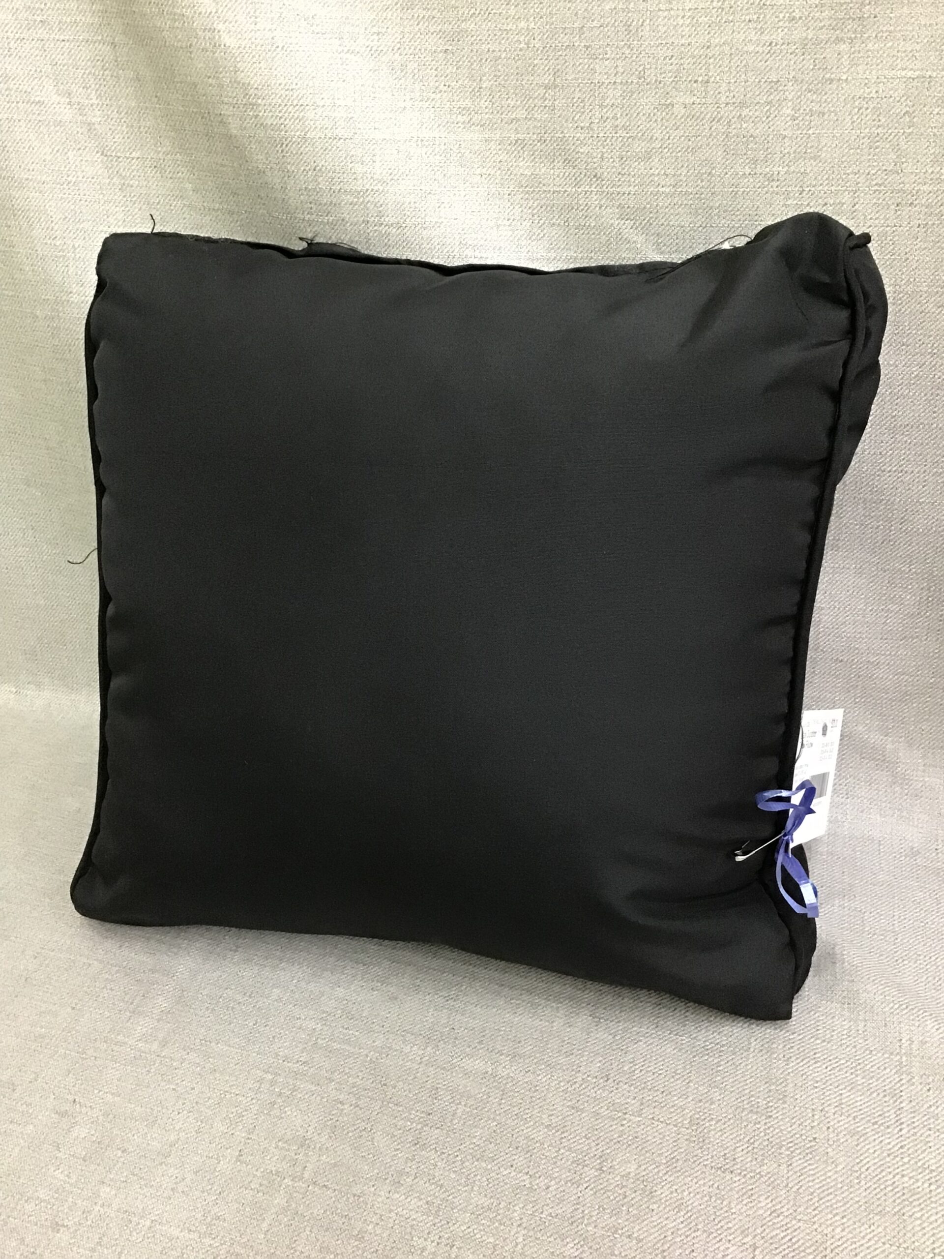 Black Outdoor Throw Pillow