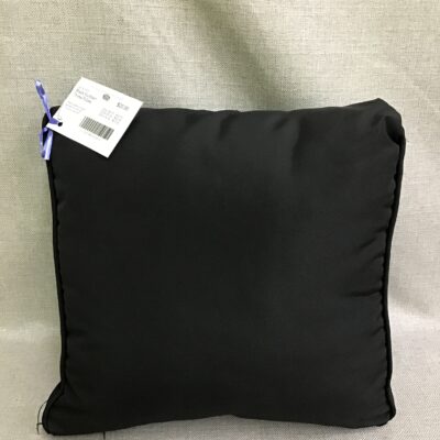 Black Outdoor Throw Pillow