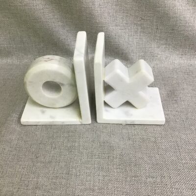 Pair X & O Bookends