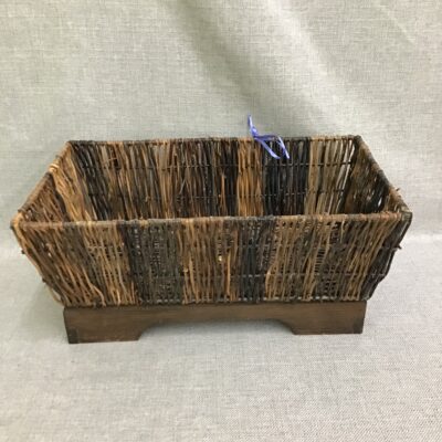 Dark Wicker Planter