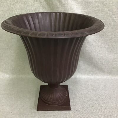 Dark Brown Metal Planter
