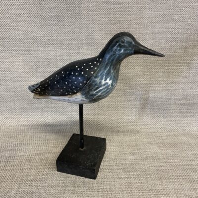 Wood Bird Sculpture On Stand