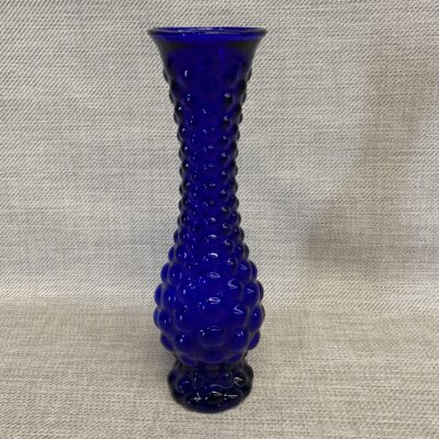Hobnail Vase – Cobalt Blue