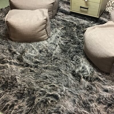 Finley Black and Choral Rug