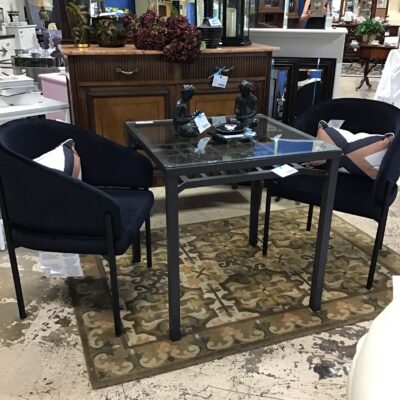 Metal/Glass Bistro Table