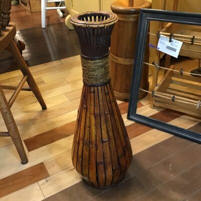 Wicker Floor Vase