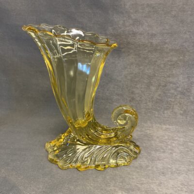 Vintage Heisey Cornucopia Vase