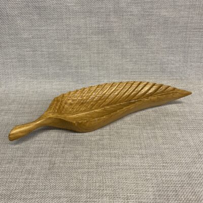 Vintage Adrien Arpin Carved Wood Bowl – Leaf