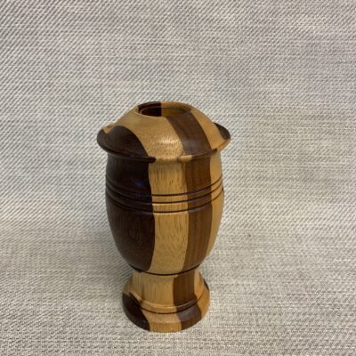 2PC Turned Wood Vase
