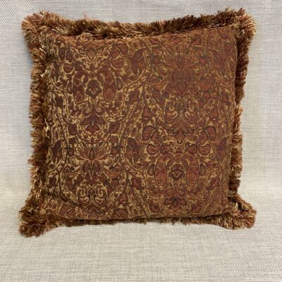 Cushion – Rust Fringed