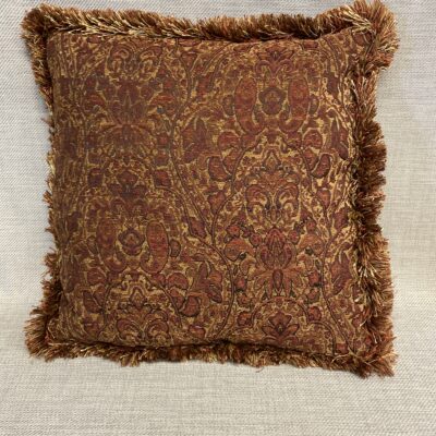 Cushion – Rust Fringed