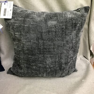 Textured Grey Accent Pillow